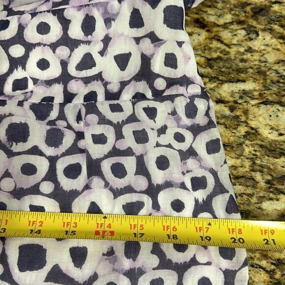 Daniel Hechter Geo Pattern Cotton Sleeveless Midi Sheath Dress Size L - Picture 7 of 9